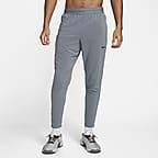 Nike Flex Rep Men s Dri FIT Fitness Trousers Grey Polyester Elastane 50 Recycled Polyester